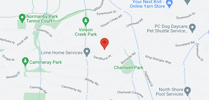 map of 1417 CHARTWELL DRIVE